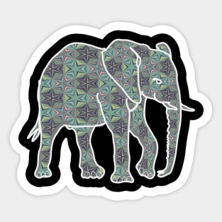 Funky elephant Sticker